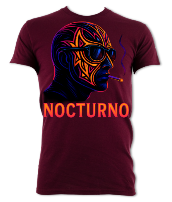 Nocturno Neon Luchador 2 Sided Short sleeved t-shirt
