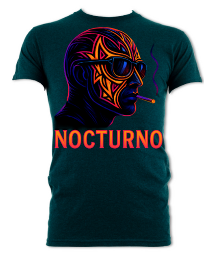 Nocturno Neon Luchador 2 Sided Short sleeved t-shirt