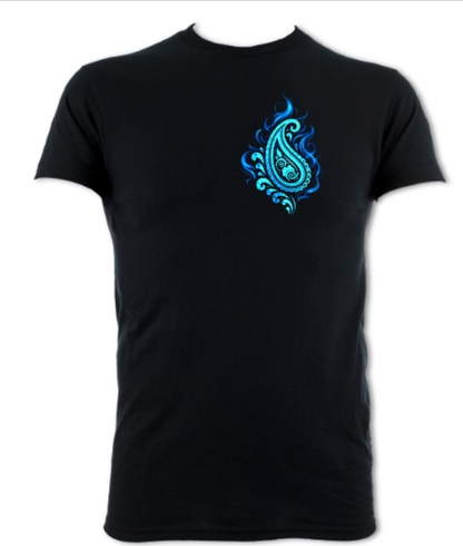 Paisley Haze Jimi Hendrix tribute short sleeved t-shirt