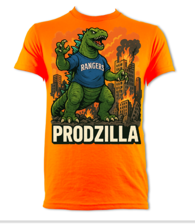 Prodzilla Tee Black Short Sleeved T-Shirt Orange