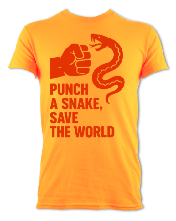 Punch a Snake Save the World shirt short sleeved t-shirt