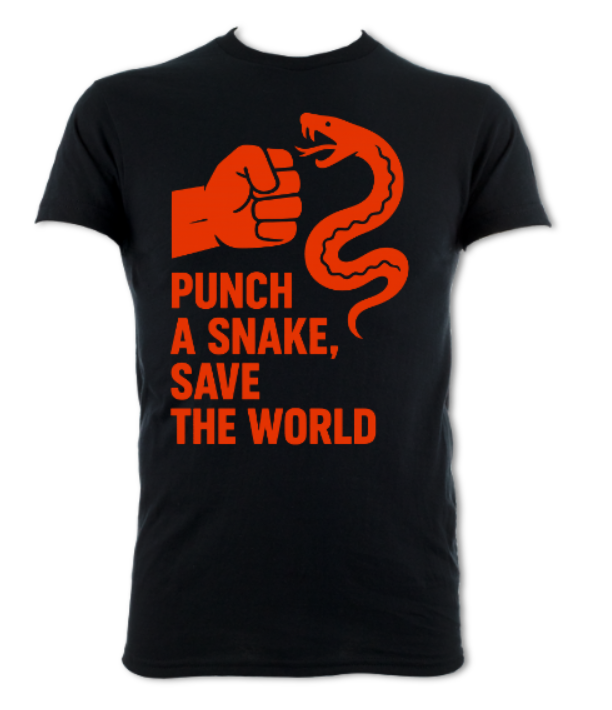 Punch a Snake Save the World shirt short sleeved t-shirt