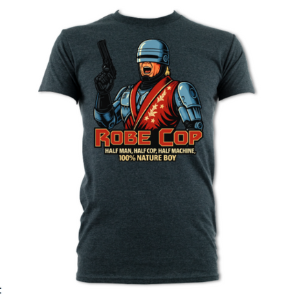 Robecop Half man half cop half machine short sleeved t-shirt