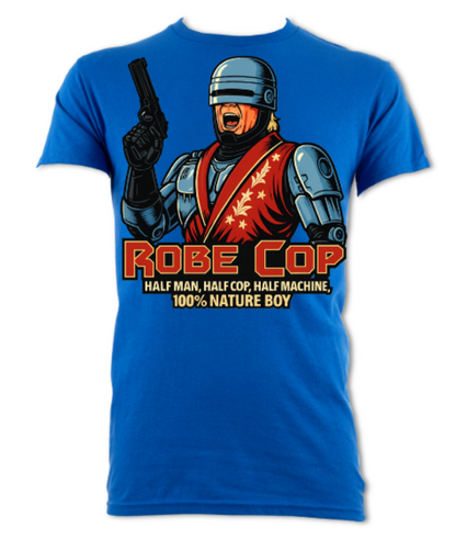 Robecop Half man half cop half machine short sleeved t-shirt