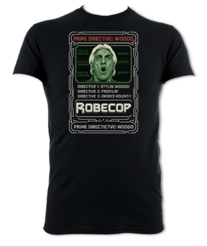 Robecop Prime directive Wooo Shirt graphite heather