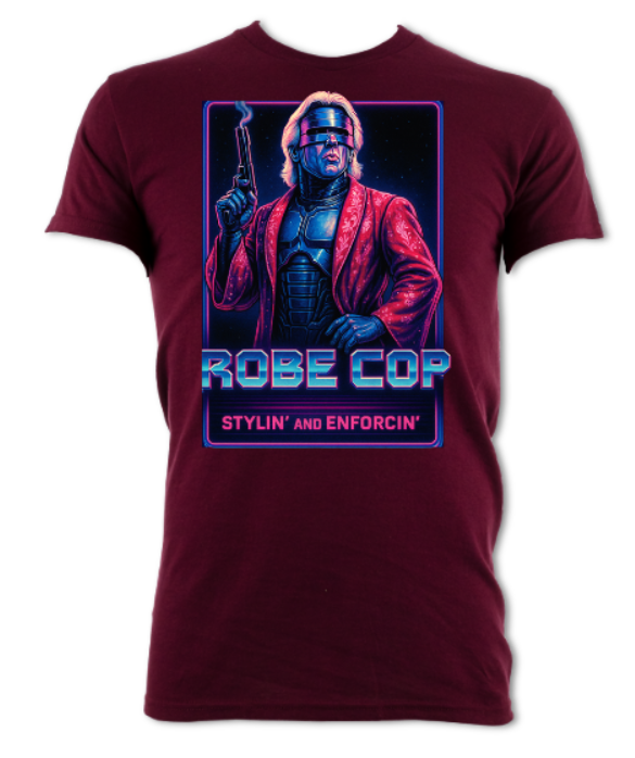 Robecop Parody logo Stylin' and Enforcin' short sleeved t-shirt