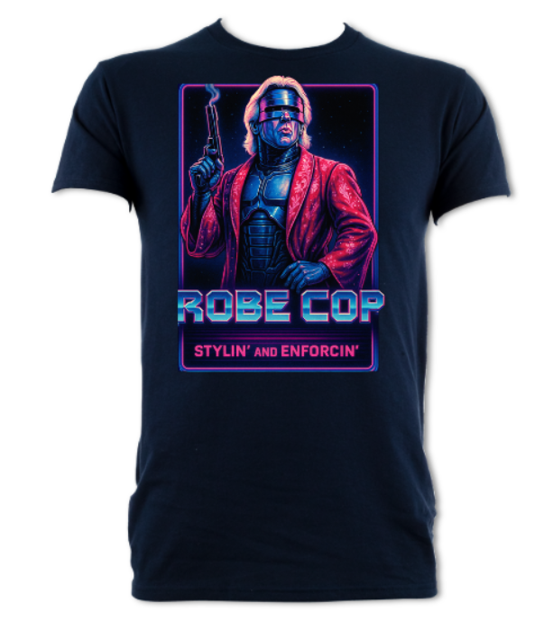 Robecop Parody logo Stylin' and Enforcin' short sleeved t-shirt