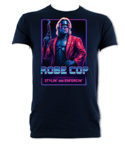 Robecop Parody logo Stylin' and Enforcin' short sleeved t-shirt