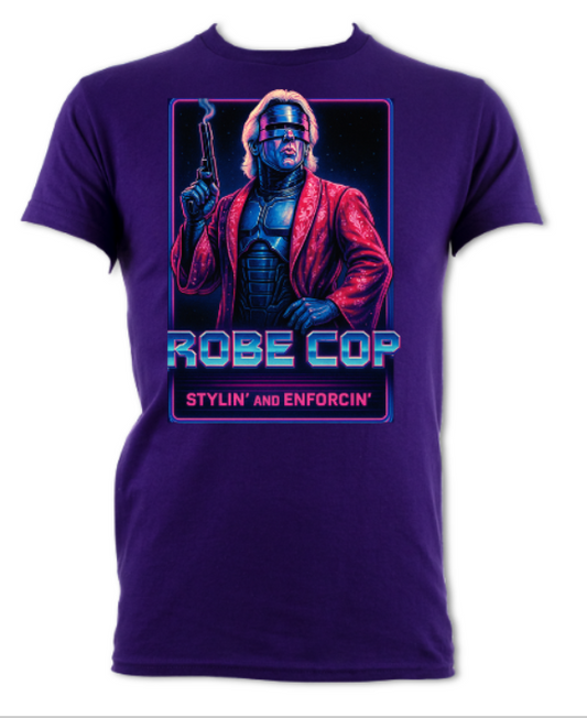 Robecop Parody logo Stylin' and Enforcin' short sleeved t-shirt