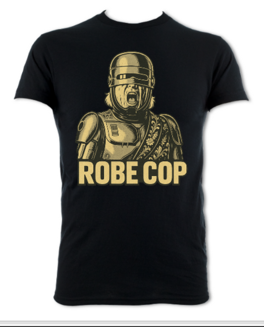 Robecop parody short sleeved t-shirt