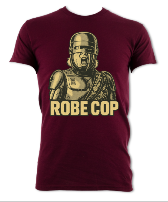Robecop parody short sleeved t-shirt