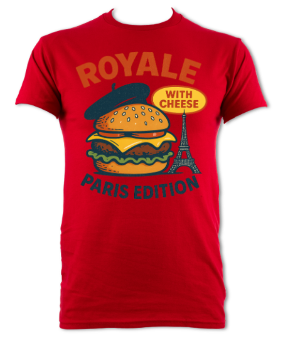 Royale With Cheese Paris edition logo short sleeved t-shirt