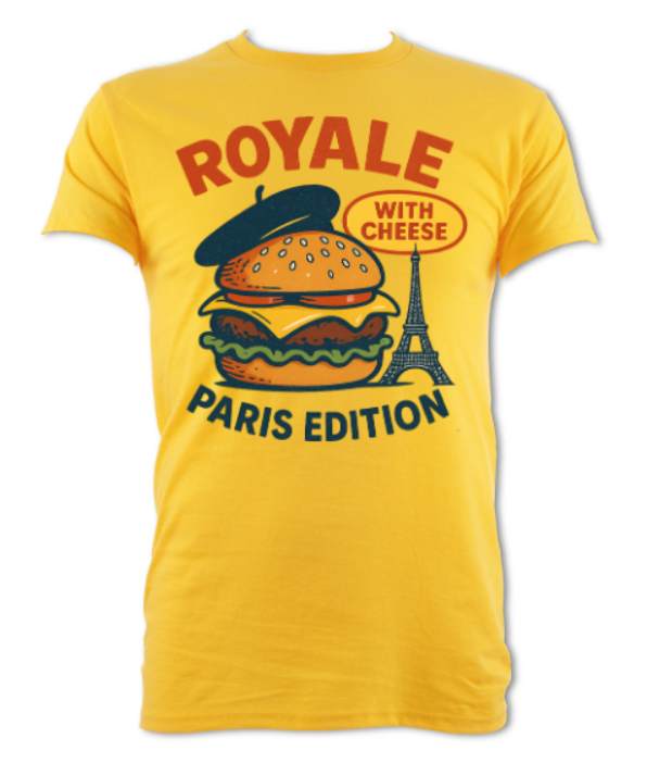 Royale With Cheese Paris edition logo short sleeved t-shirt