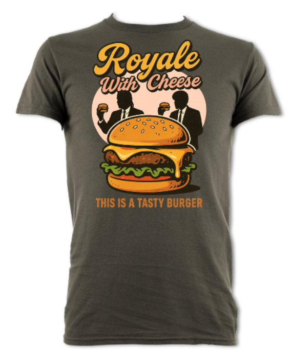 Royale With Cheese Pulp fiction Tribute short sleeved t-shirt