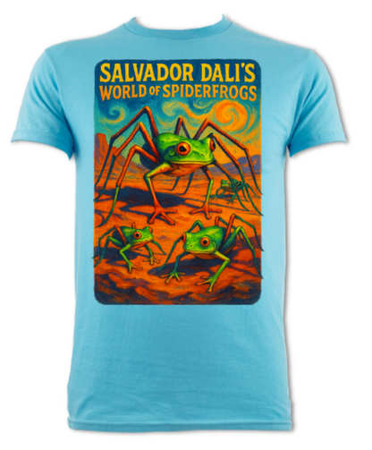 Salvador Dali's World of Spiderfrogs Short Sleeved t-shirt