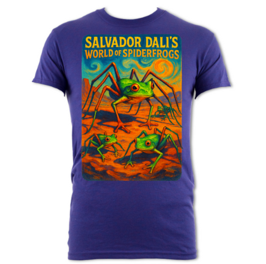 Salvador Dali's World of Spiderfrogs Short Sleeved t-shirt