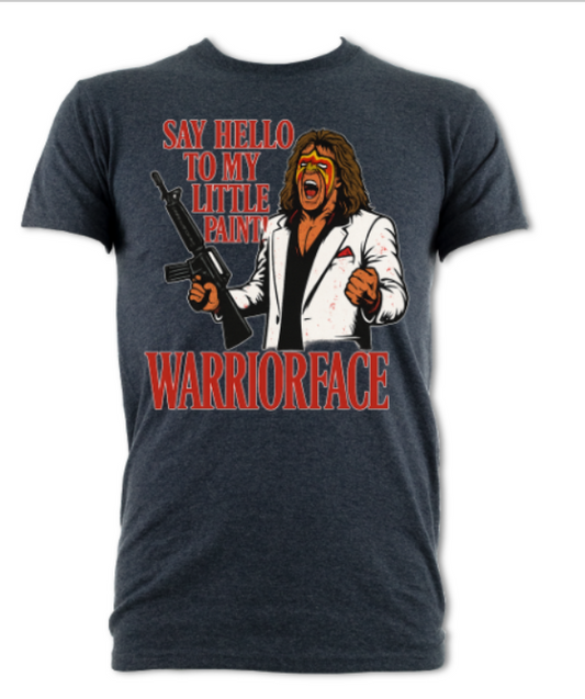Say Hello To My Little Paint Warriorface Shirt short sleeved t-shirt