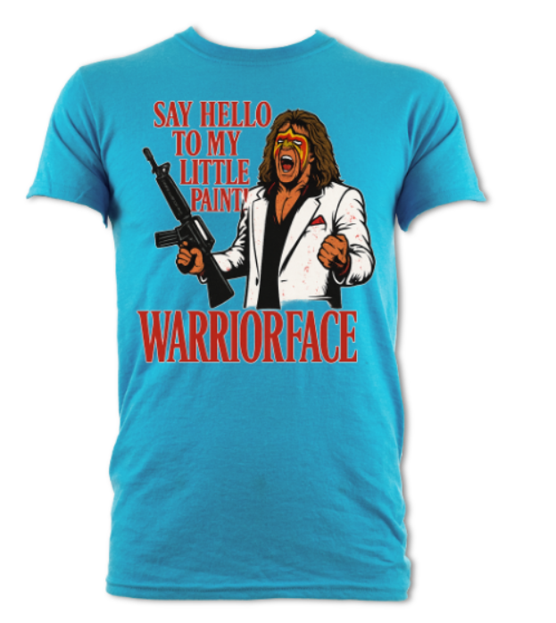 Say Hello To My Little Paint Warriorface Shirt short sleeved t-shirt