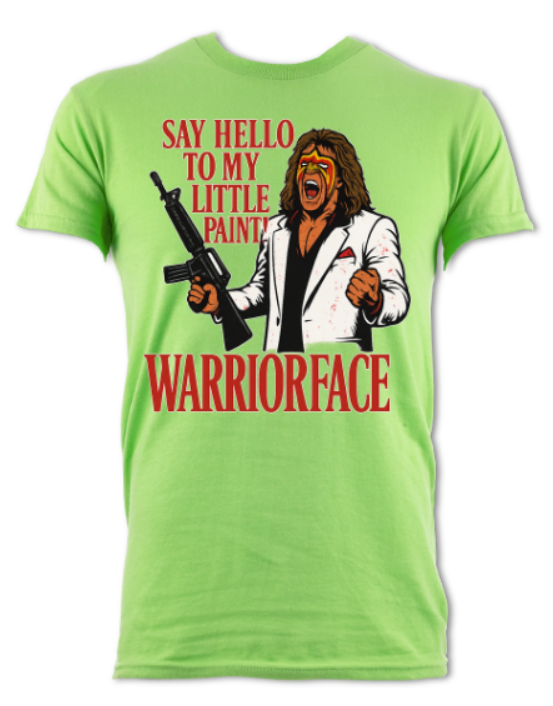Say Hello To My Little Paint Warriorface Shirt short sleeved t-shirt