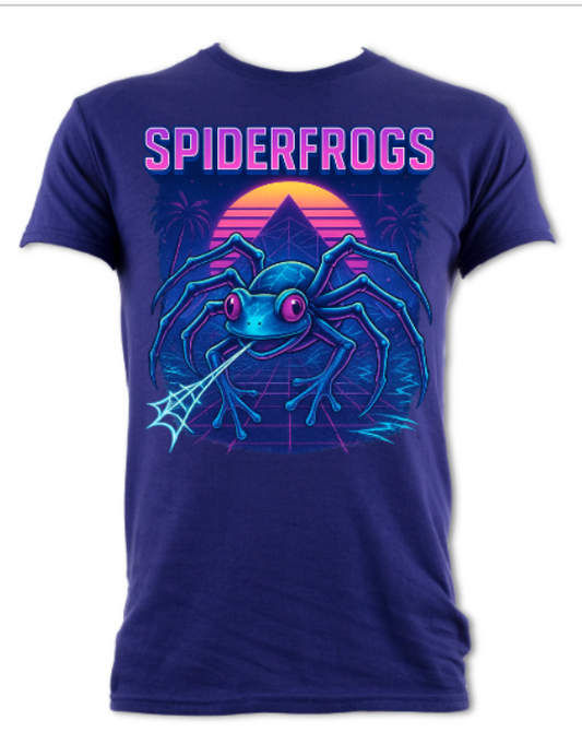 Spiderfrogs short sleeved t-shirt black/cobalt