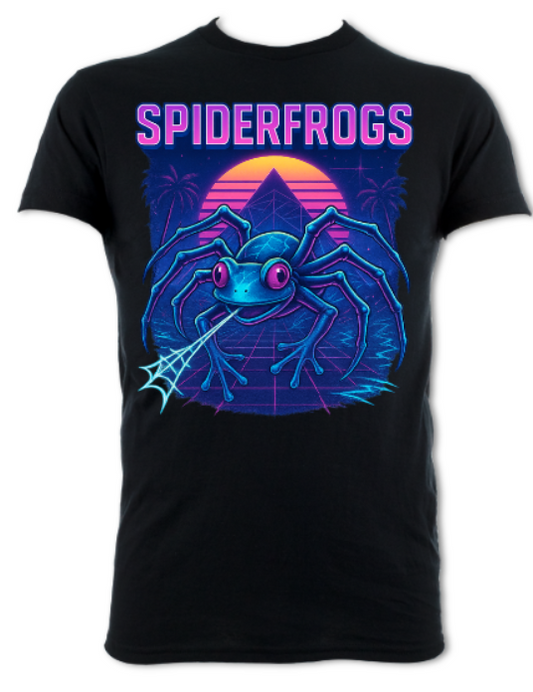 Spiderfrogs short sleeved t-shirt black/cobalt