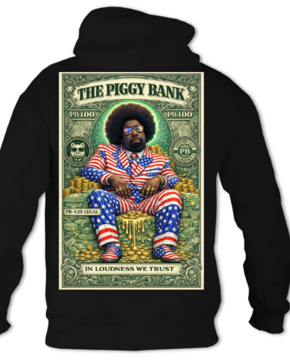 The Piggy Bank Hoodie standard currency green