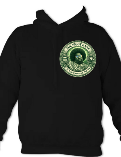 The Piggy Bank Hoodie standard currency green