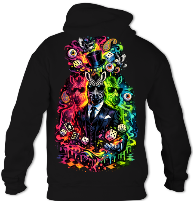 the Illusion of Black and White hoodie