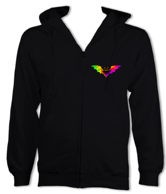 Trippy Clowns in Bat Country Zip Hoodie