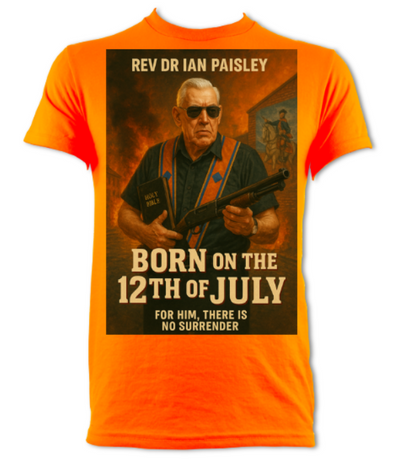 BORN ON THE 12TH OF JULY PARODY MOVIE POSTER short sleeved t-shirt