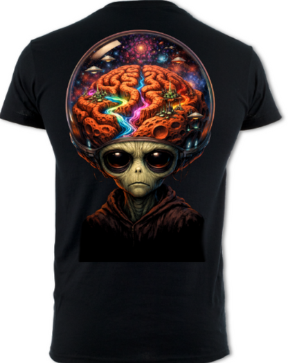 Brain planet short sleeved t-shirt
