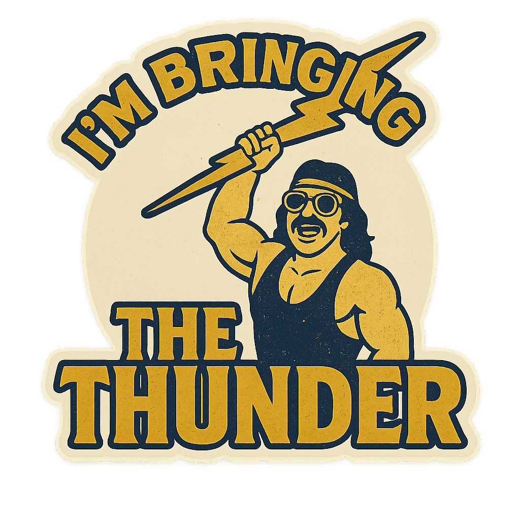 BRING THE THUNDER TEE NAVY