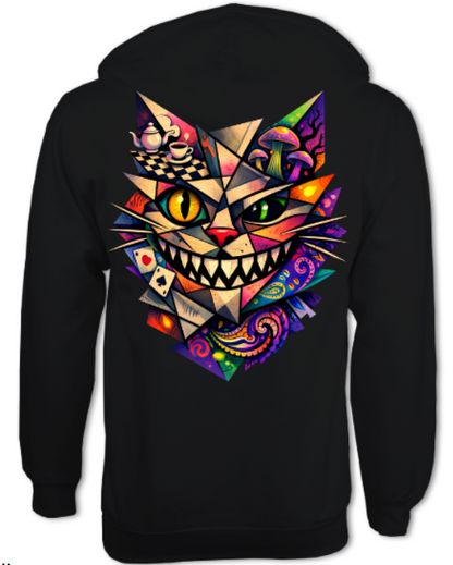 Cubist Cheshire Cat ZIP HOODIE