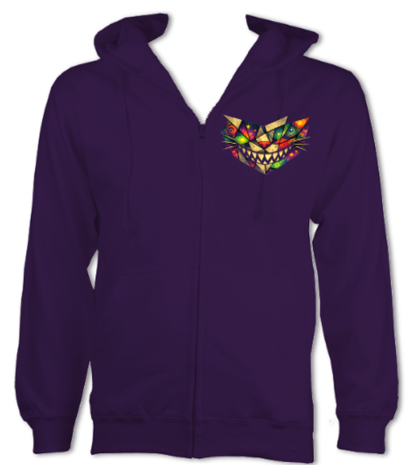 Cubist Cheshire Cat ZIP HOODIE