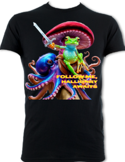 Hallionry Awaits Short Sleeved T-Shirt