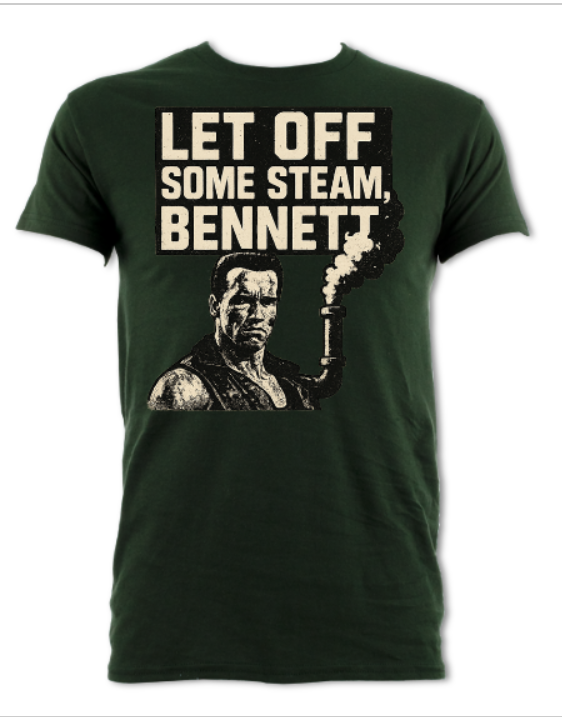 Let off some steam Bennett short sleeved shirt forest green
