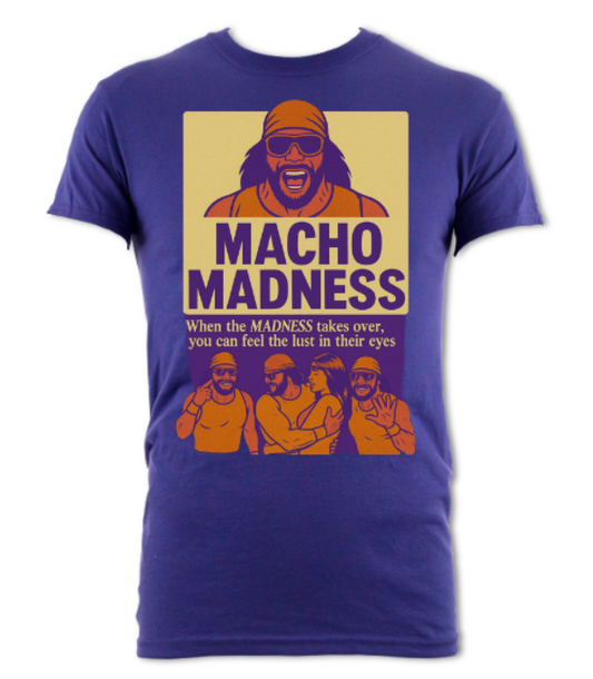 Macho Madness Lust in your Eyes Short Sleeved Tee Shirt Lilac