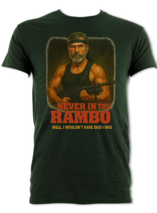 Never in the RAMBO short sleeved shirt military green