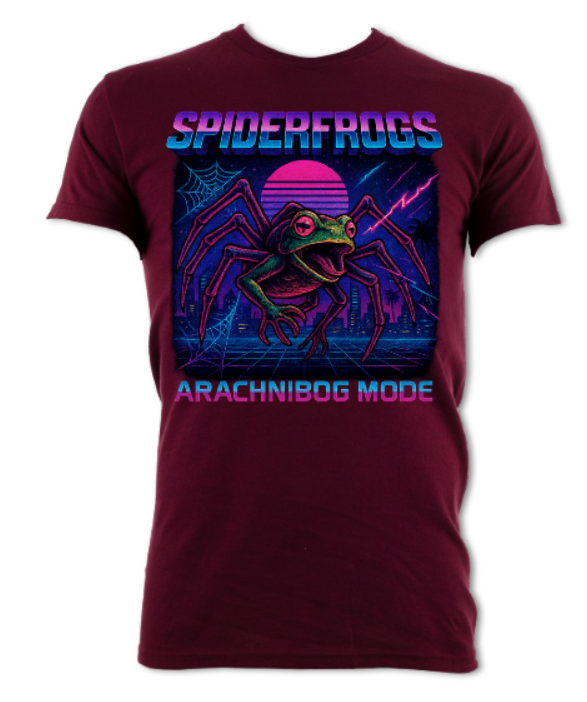 Spiderfrogs Short Sleeved t-shirt black