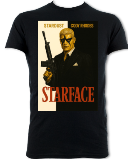 Starface Poster Short Sleeved T-Shirt(PARODY)