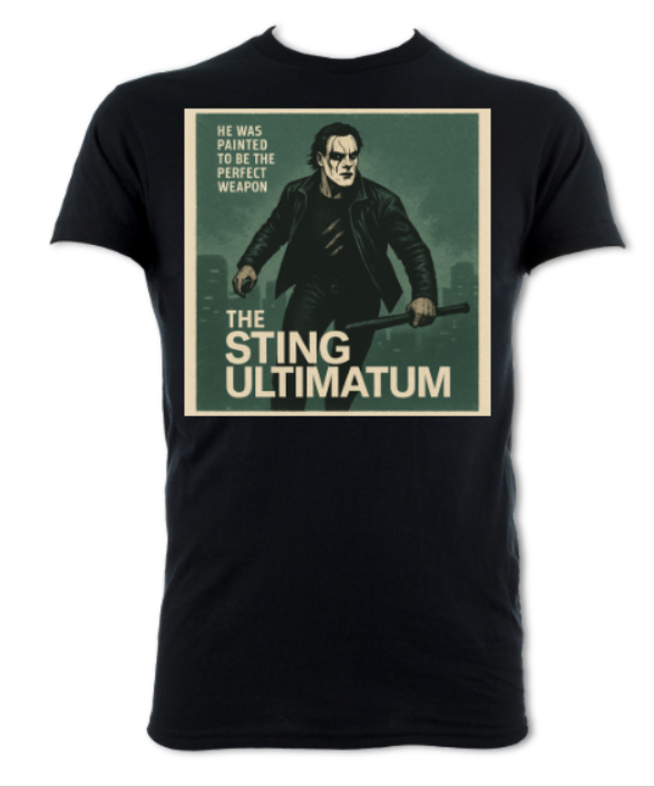 the Sting Ultimatum poster logo short sleeved t-shirt