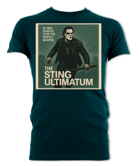 the Sting Ultimatum poster logo short sleeved t-shirt