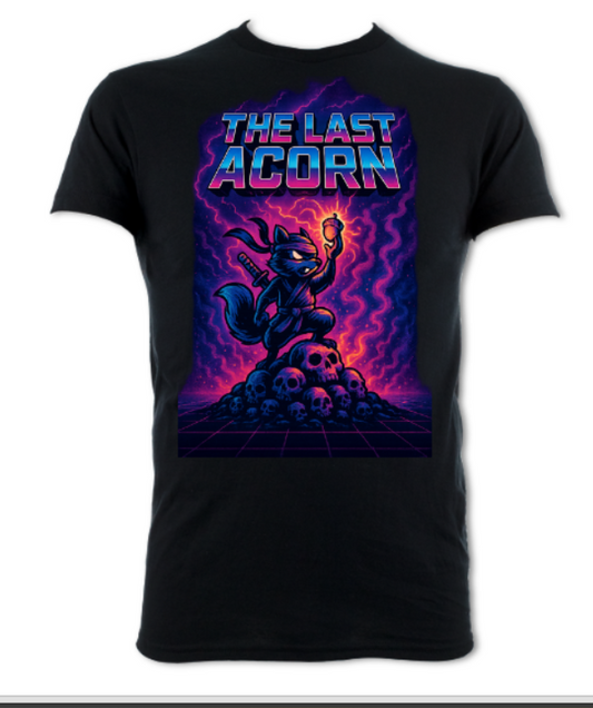 the Last Acorn short sleeved t-shirt black