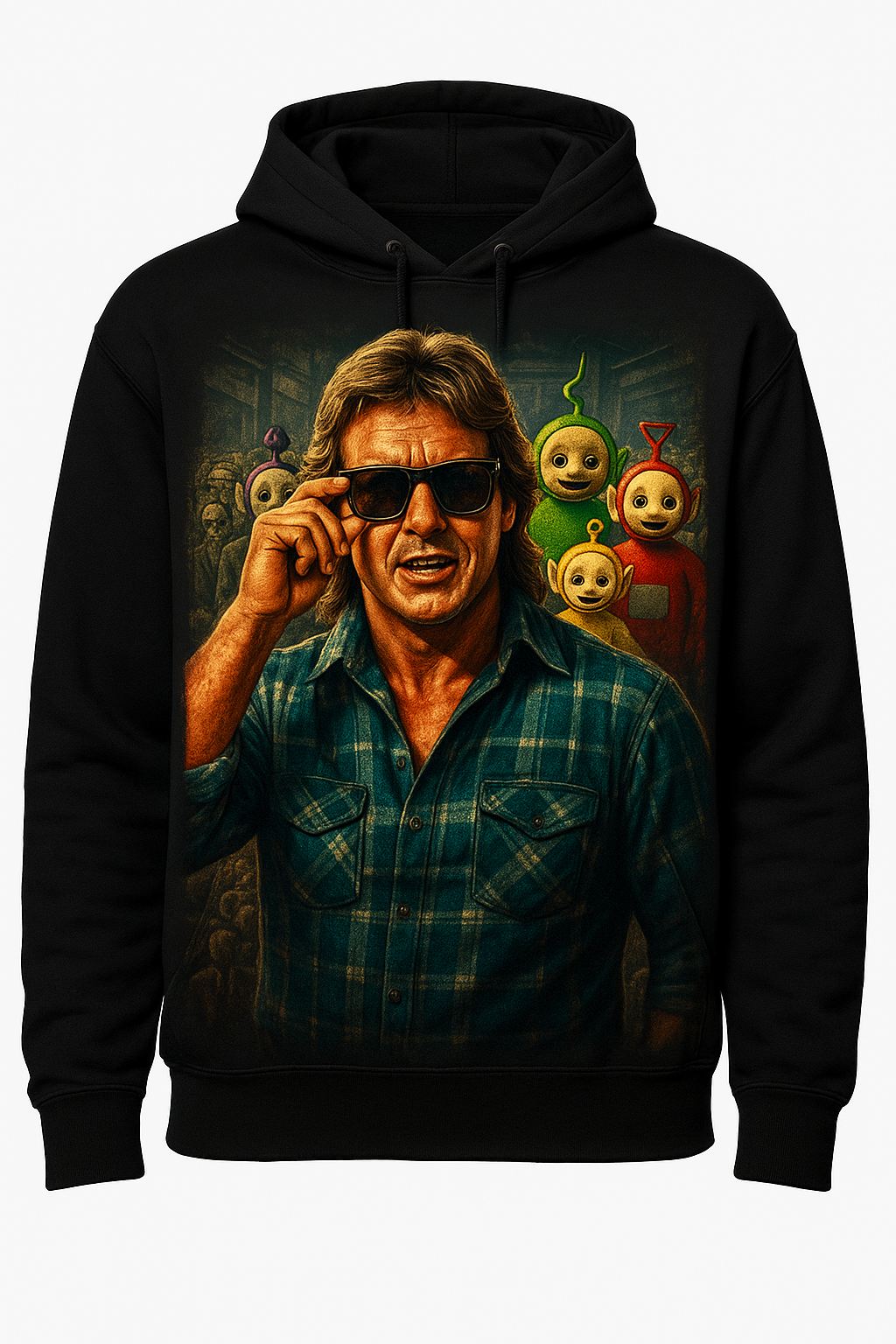 The Tubbies They Live Hoodie (FULL COLOUR PARODY) HOODIE BLACK